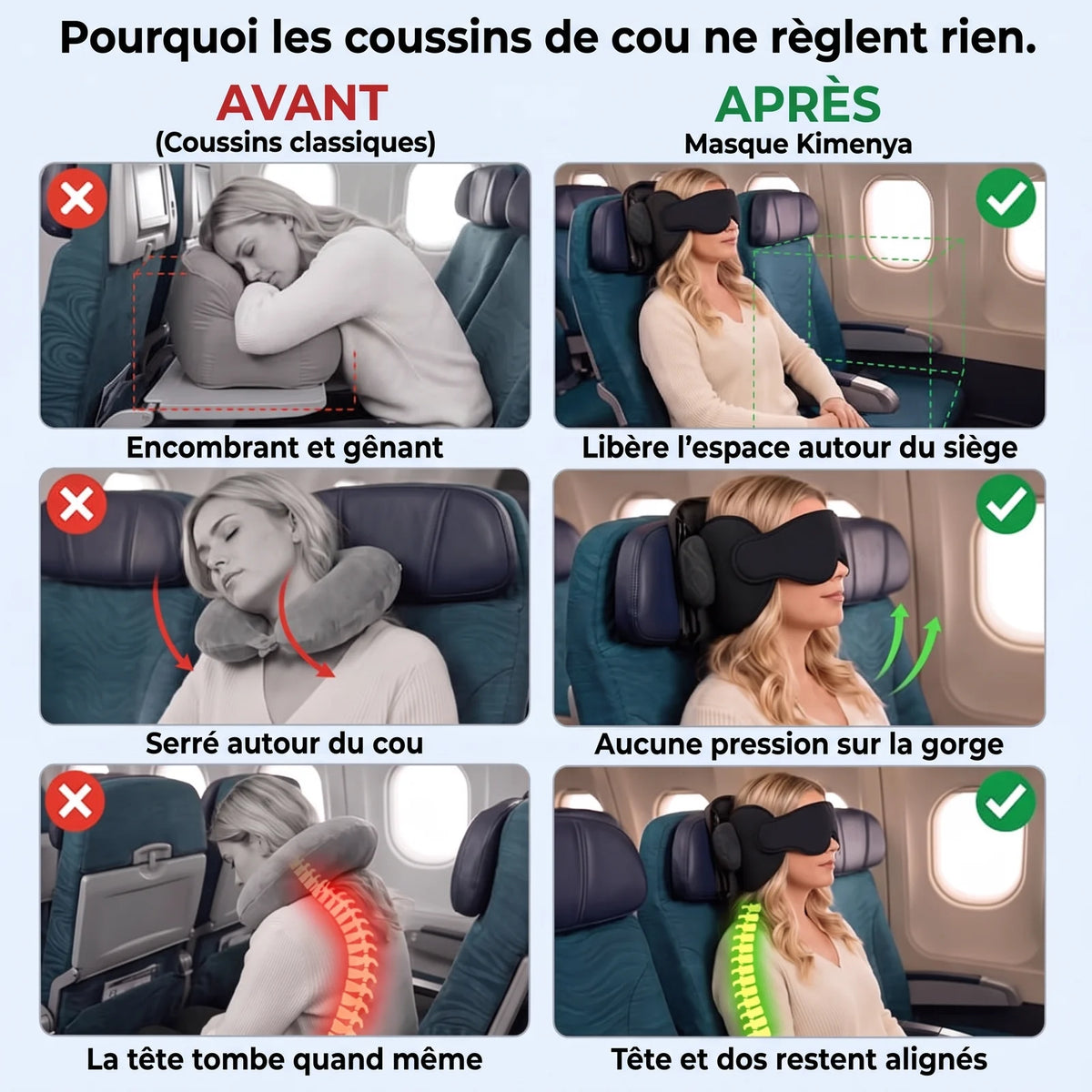 Pourquoi les coussins de cou ne règlent rien